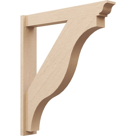 Ekena Millwork 5 1/2-in W x 34-in D x 38-in H Funston Trad Rough Cedar Woodgrain TimberThane Outlooker, Primed Tan OUTUR055X34X38FST04RCPR